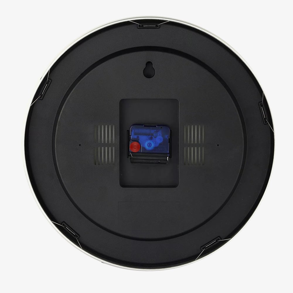 Nextime Station White Aluminium Round Wall Clock NT120