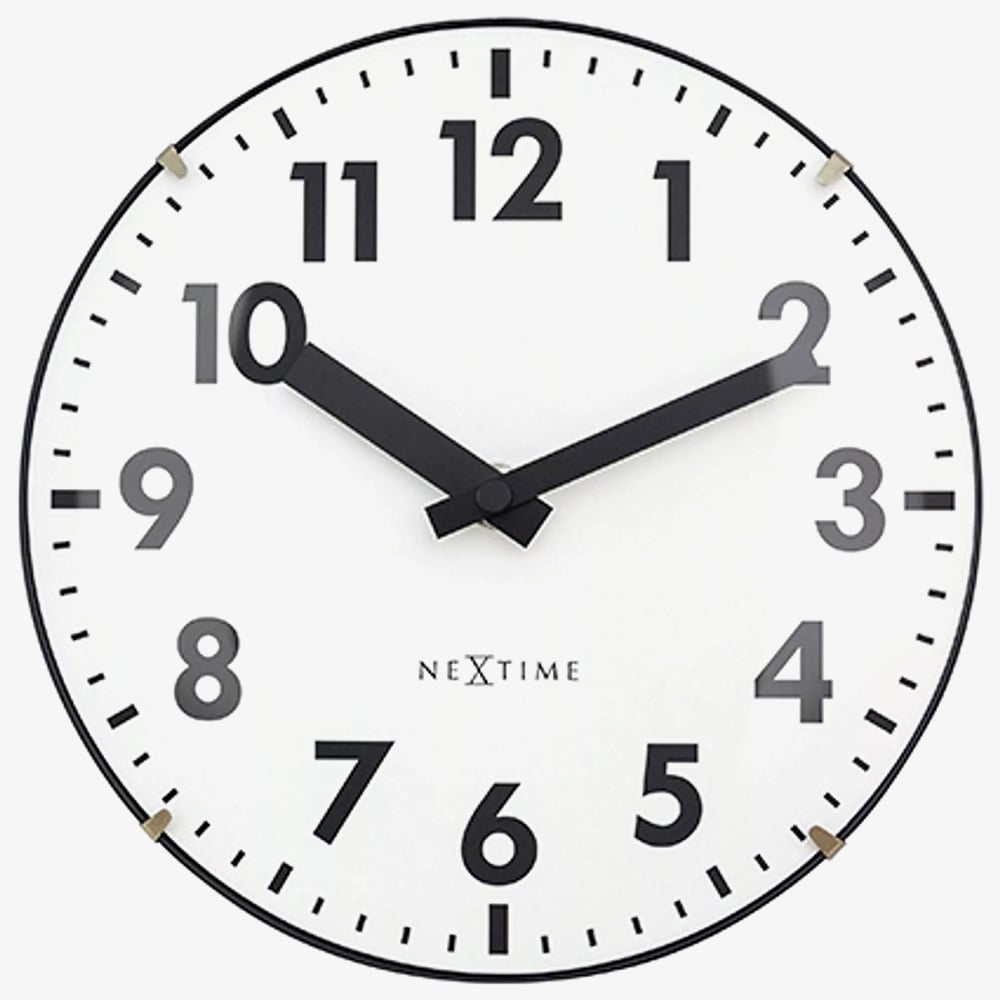 Nextime Duomo Mini Domed White Wall Clock NT111