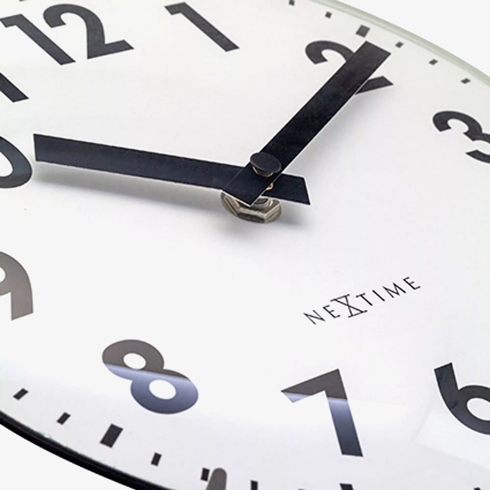 Nextime Duomo Mini Domed White Wall Clock NT111