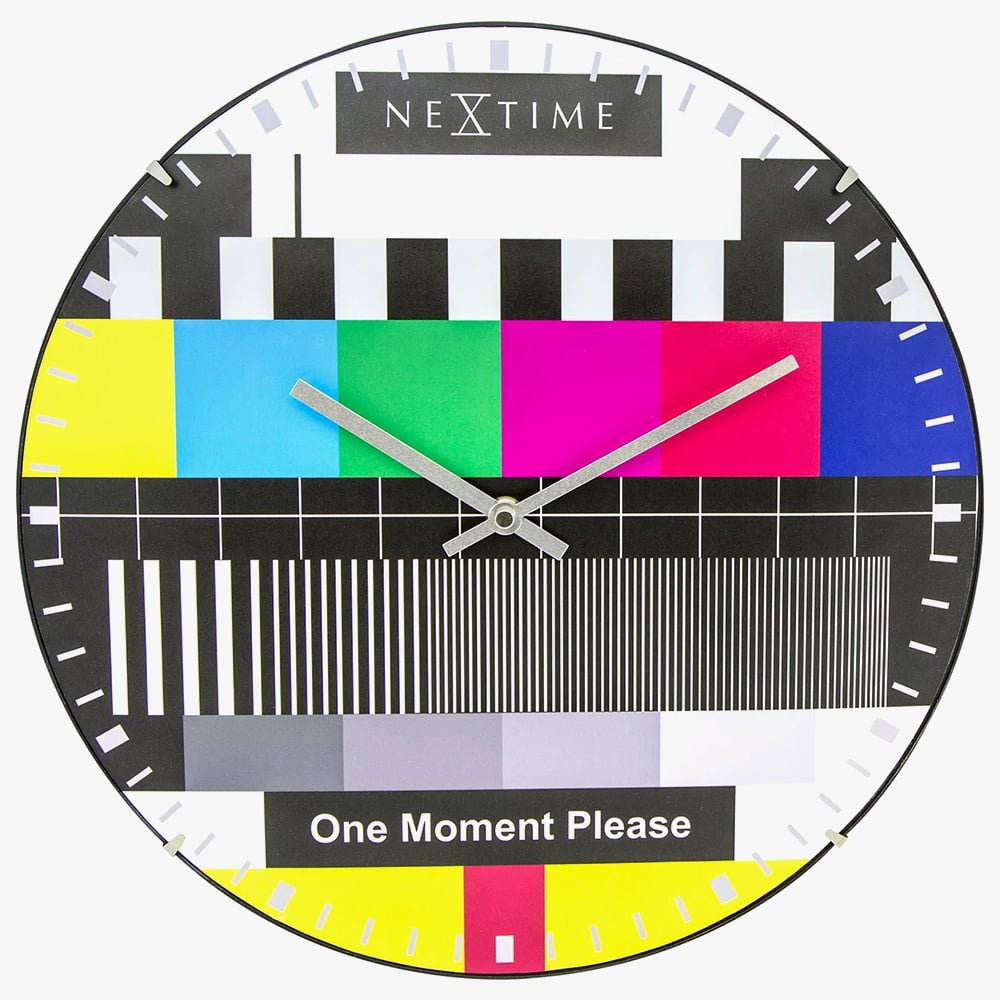 Nextime Multicoloured Testpage Domed Wall Clock NT109
