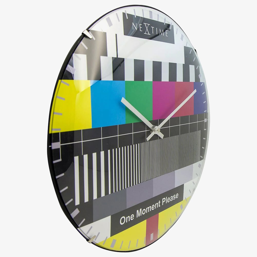 Nextime Multicoloured Testpage Domed Wall Clock NT109