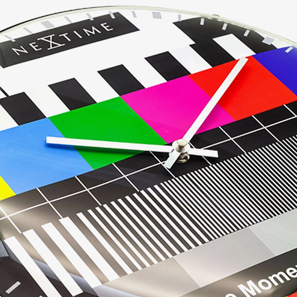 Nextime Multicoloured Testpage Domed Wall Clock NT109