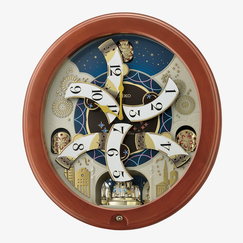 Seiko Melodies In Motion Westminster Chime Wall Clock QXM376B