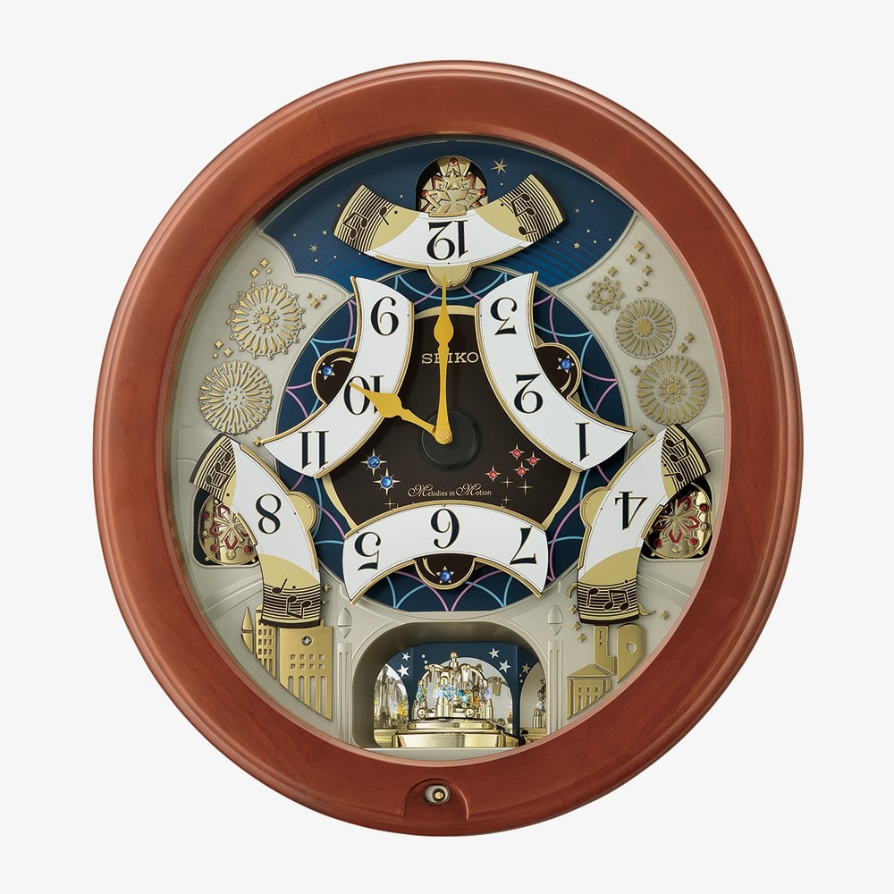 Seiko Melodies In Motion Westminster Chime Wall Clock QXM376B