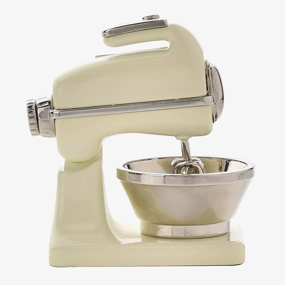 WM Widdop Miniature Food Mixer Mantel Clock 9610
