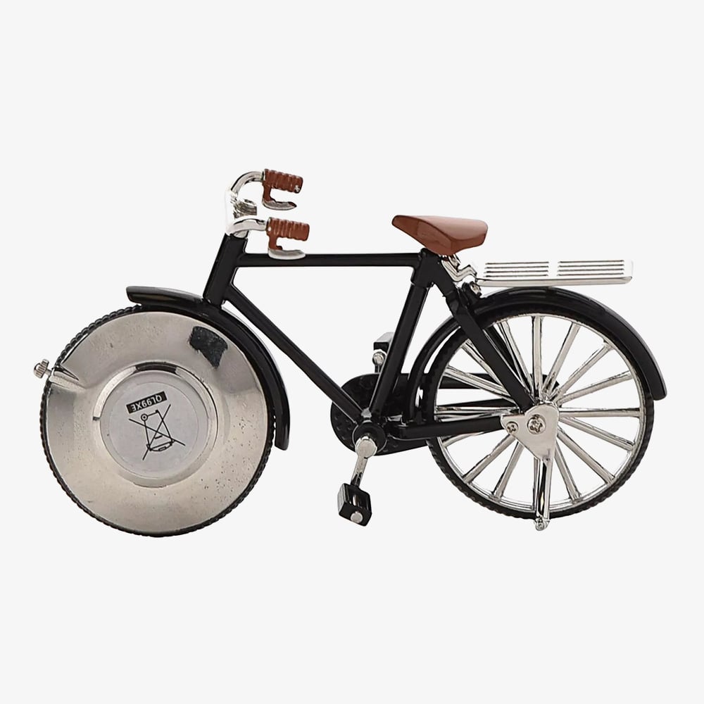 WM Widdop Miniature Pedal Bike Mantel Clock 9604