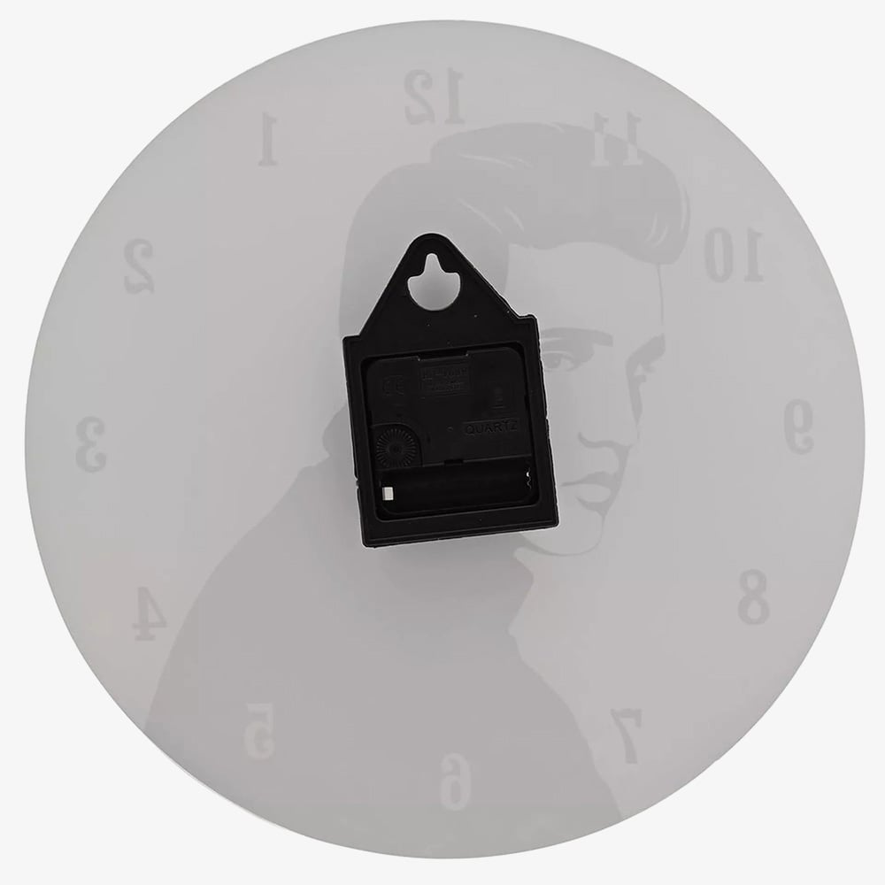 Hometime King Of Rock Glass Wall Clock W8063