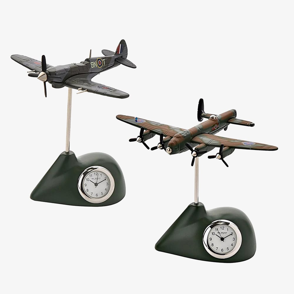 WM Widdop Miniature Spitfire Clock 9420