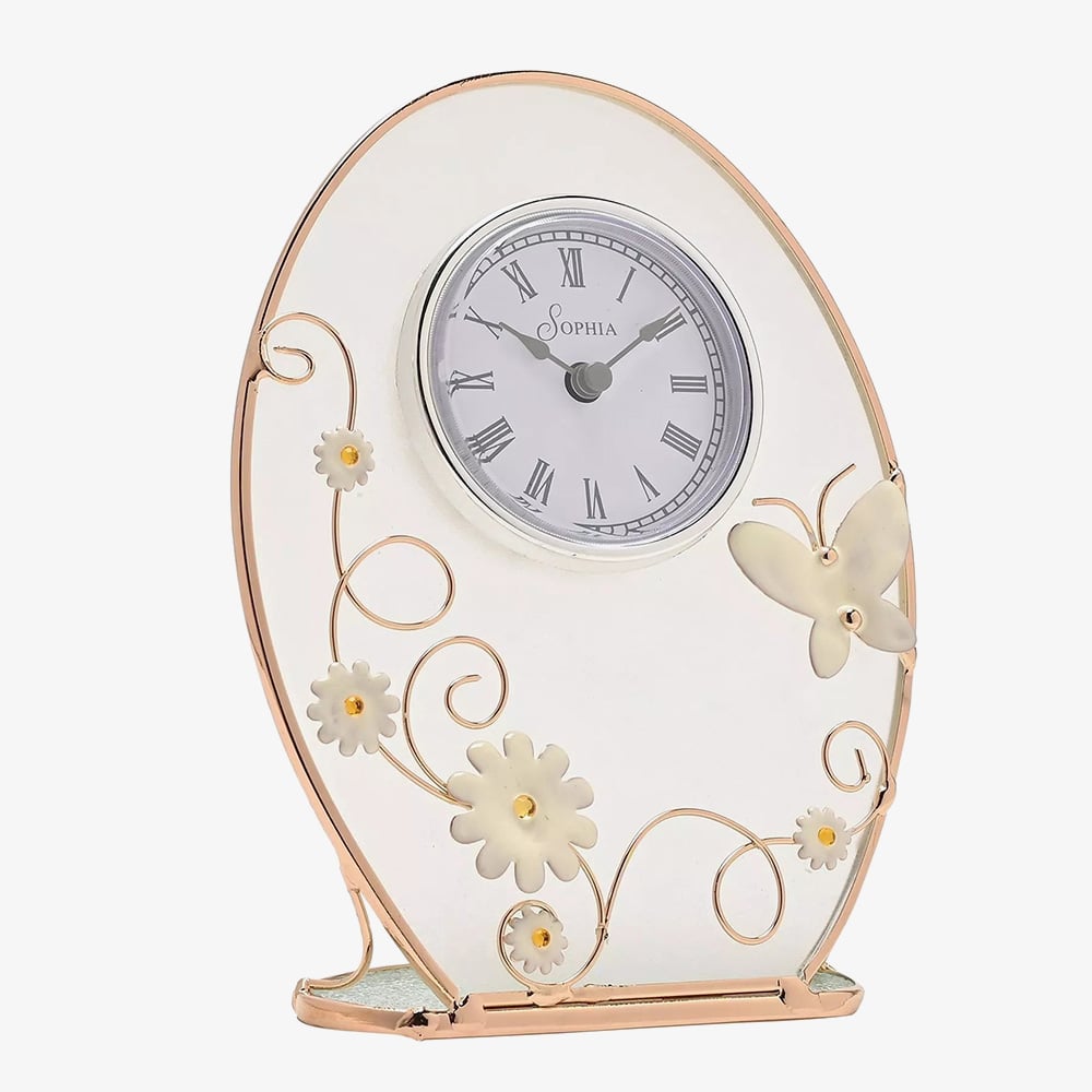 Sophia Champagne Meadow Mantel Clock SP3494CK