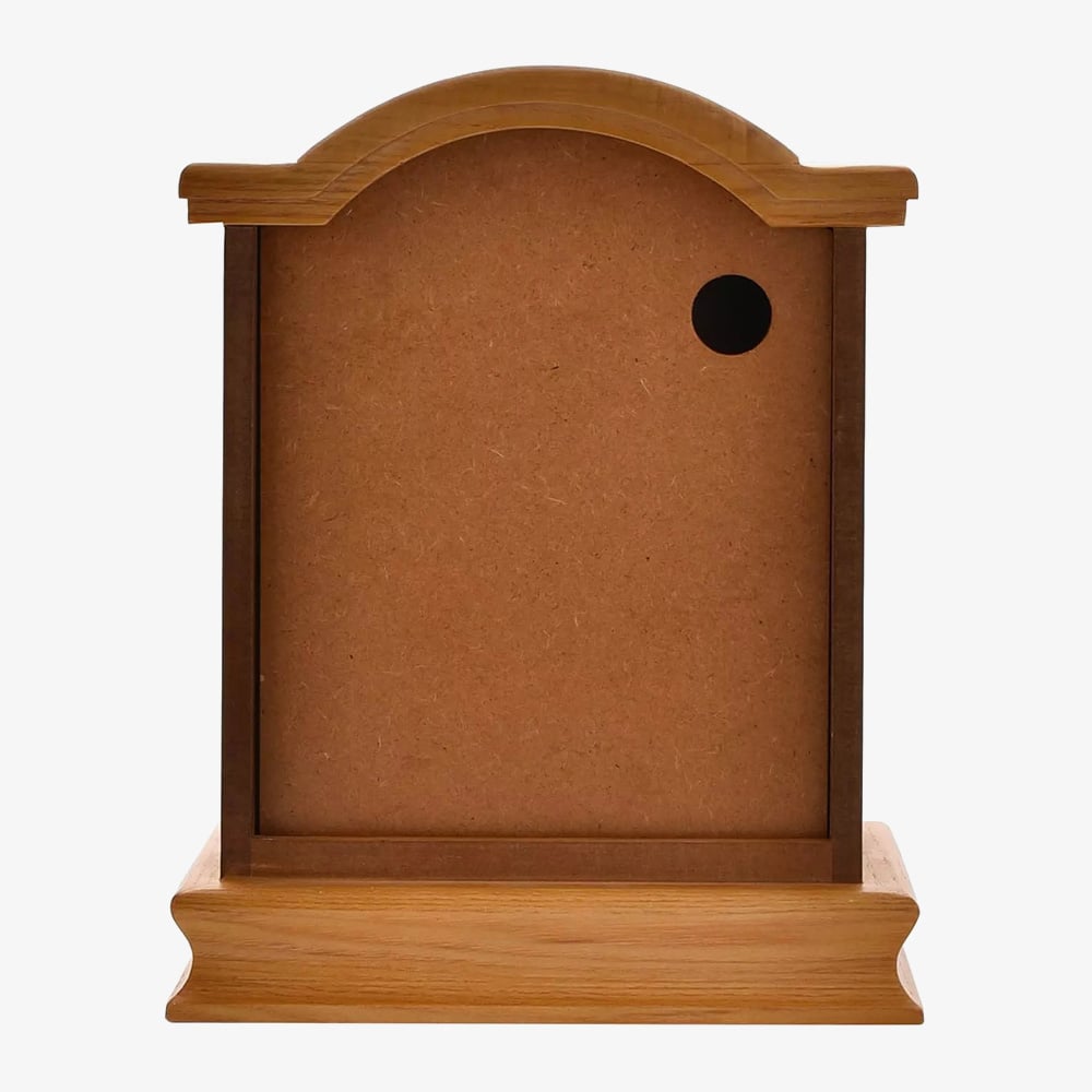 WM Widdop Oak Effect Pendulum Mantel Clock W2605OAK