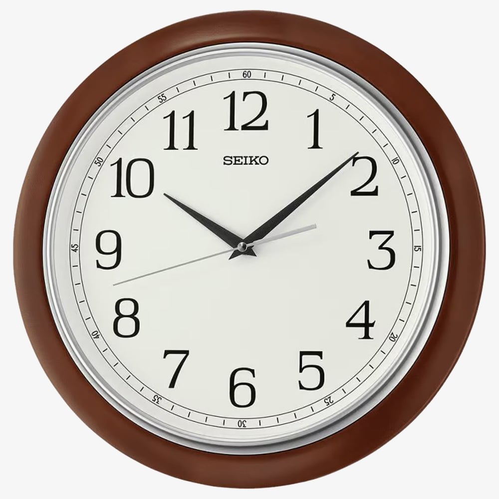 Seiko Clocks Timeless Wooden Wall Clock QXA813B