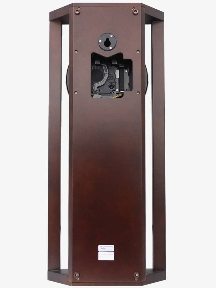 Seiko Clocks Dual Chime Pendulum Brown Wall Clock QXH068B