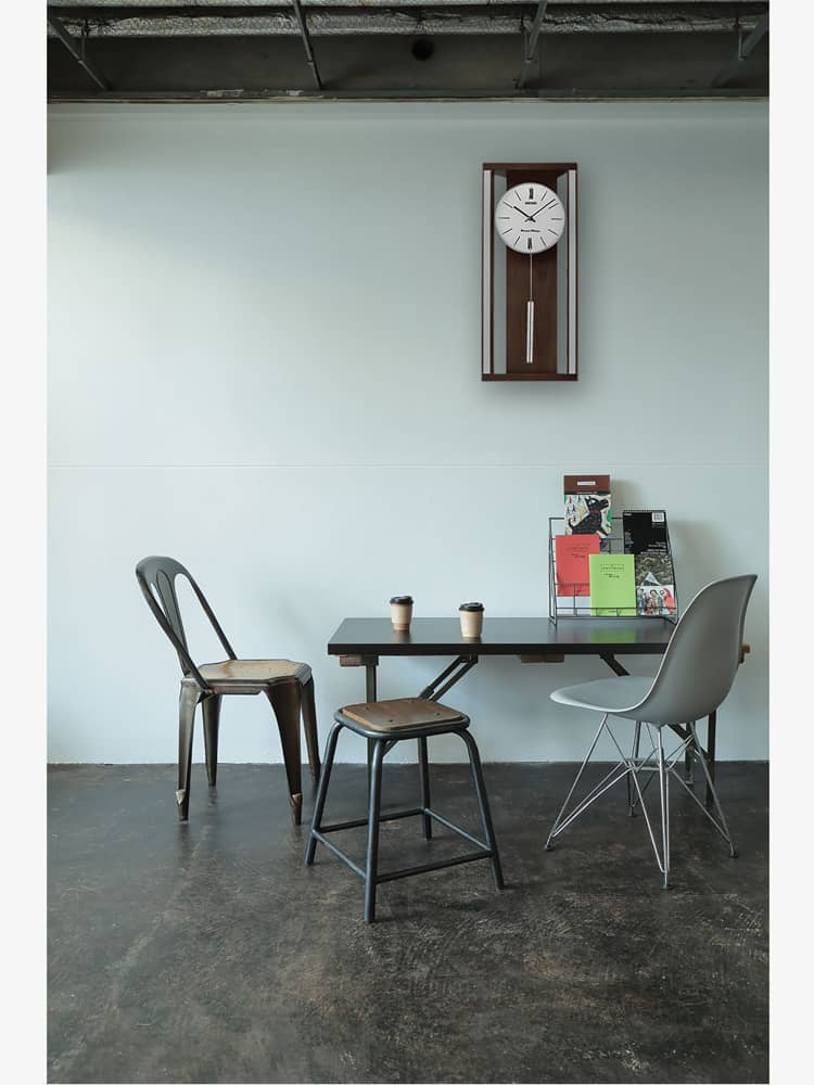 Seiko Clocks Dual Chime Pendulum Brown Wall Clock QXH068B