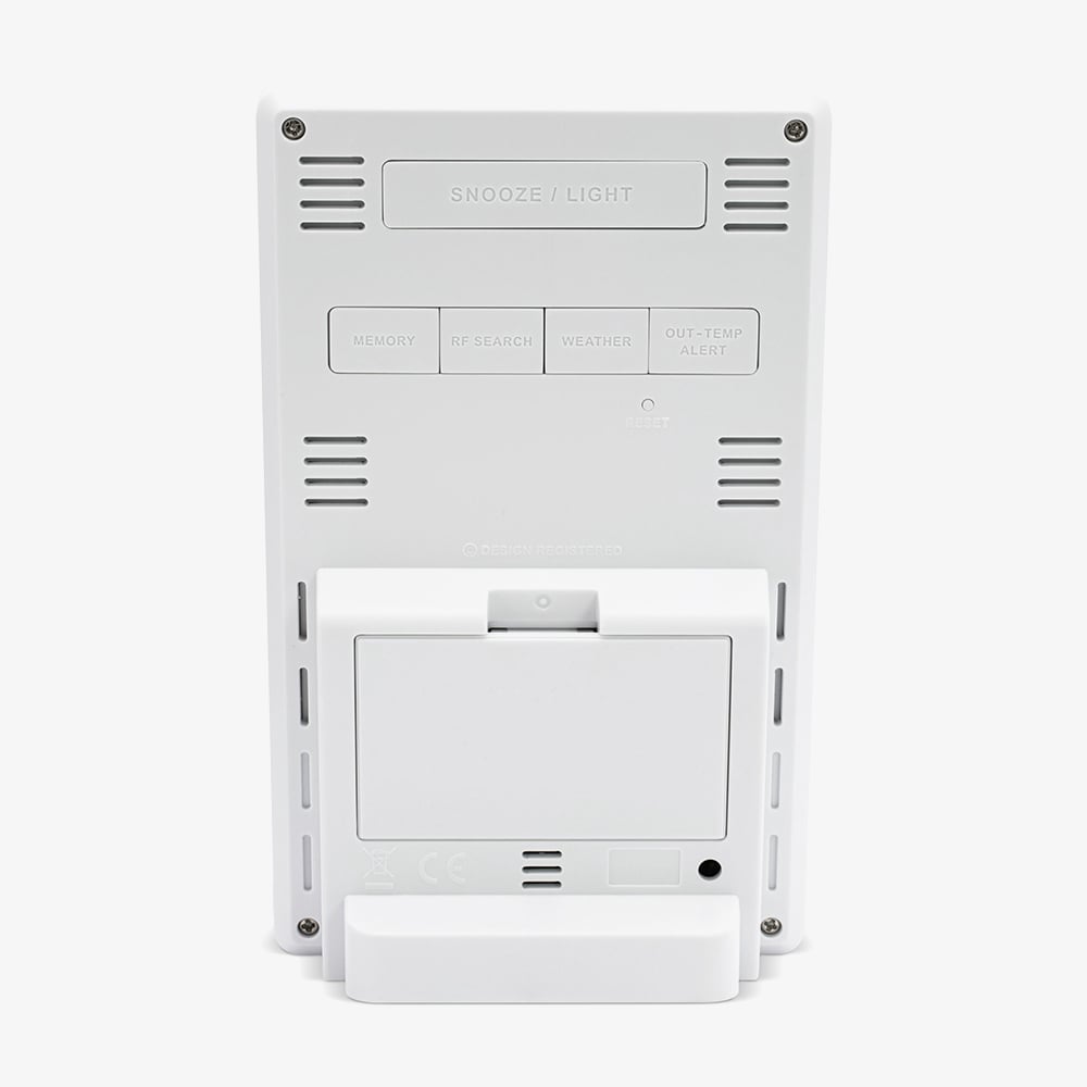 Acctim Skyler White Digital Barometer Clock 16162