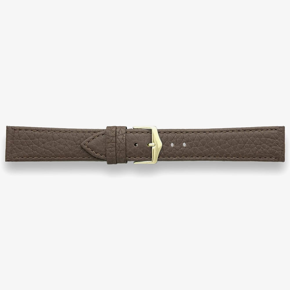 Darlena York Brown Anti Allergy Leather Watch Strap LS1302 BRN 16MM (2) (Y)