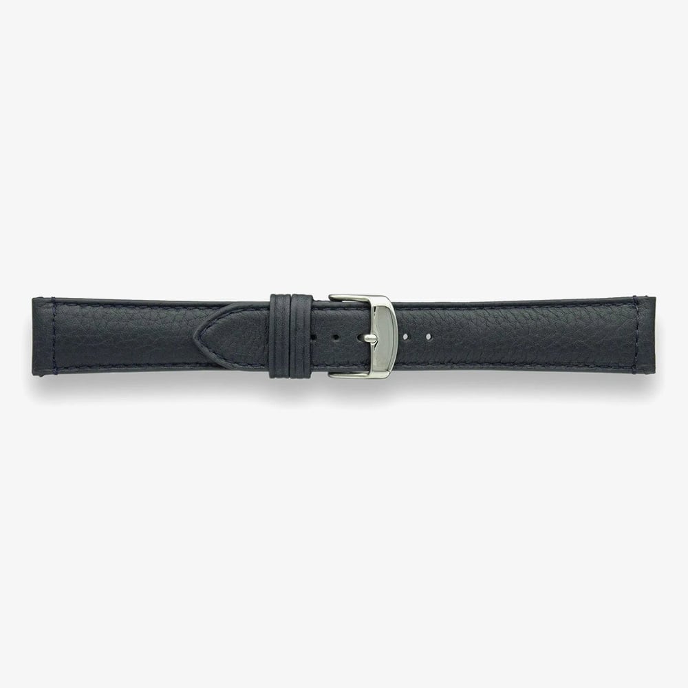 Darlena Woking Navy Vintage Leather Watch Strap LS1371 NAVY 20MM (6) (SS)