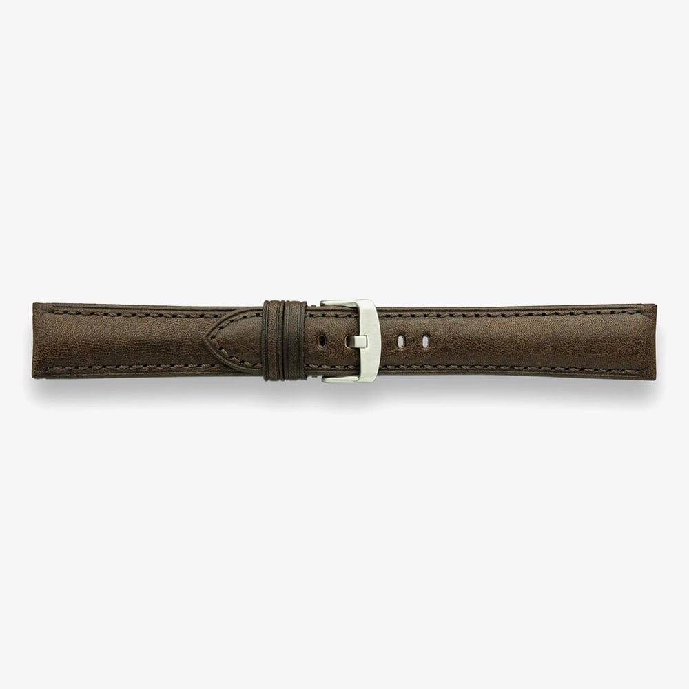 Darlena Ashby Brown Vintage Leather Watch Strap LS1372 BRN 22MM (2) (SS)