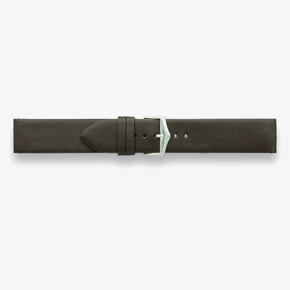 Darlena Broadstone Brown Sheepskin Leather Watch Strap LS1399 BRN 22MM (2) (SS)