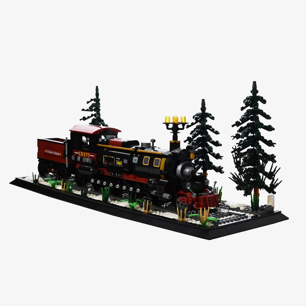 Toy Shop Snow Country Train Brick Building Set Gift XM15907