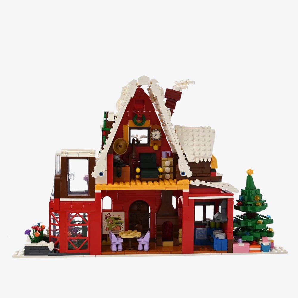 Toy Shop Christmas Chalet Brick Building Set Gift XM15906