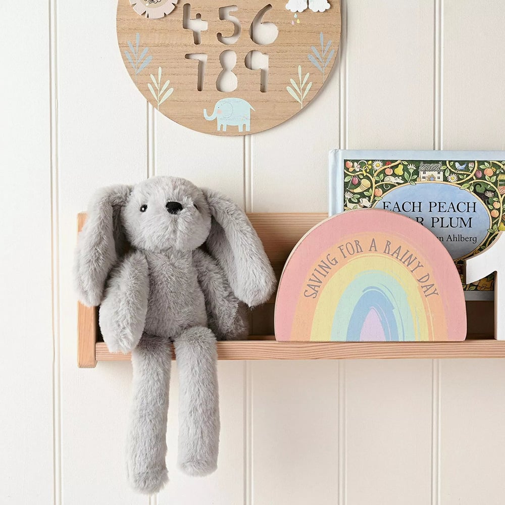 Softies Theo Long Legged Grey Bunny Soft Toy Gift SOF104