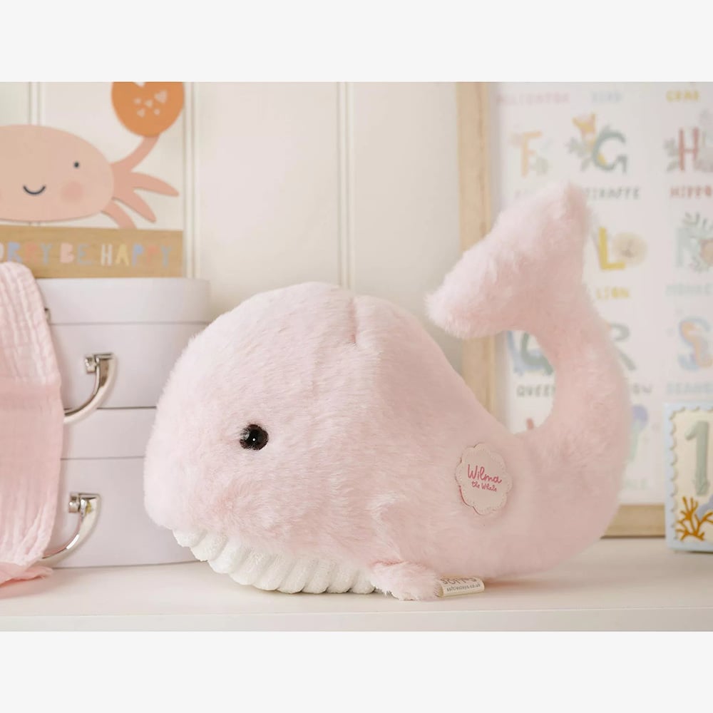 Softies Wilma The Whale Pink Plush Soft Toy SOF135