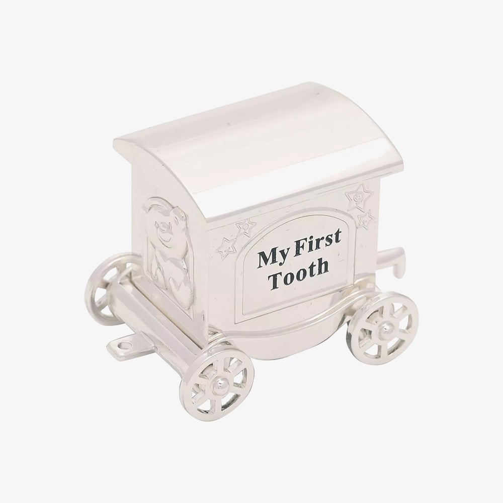 Celebrations Silver Plated My First Tooth & Curl Train Set Gift CG423