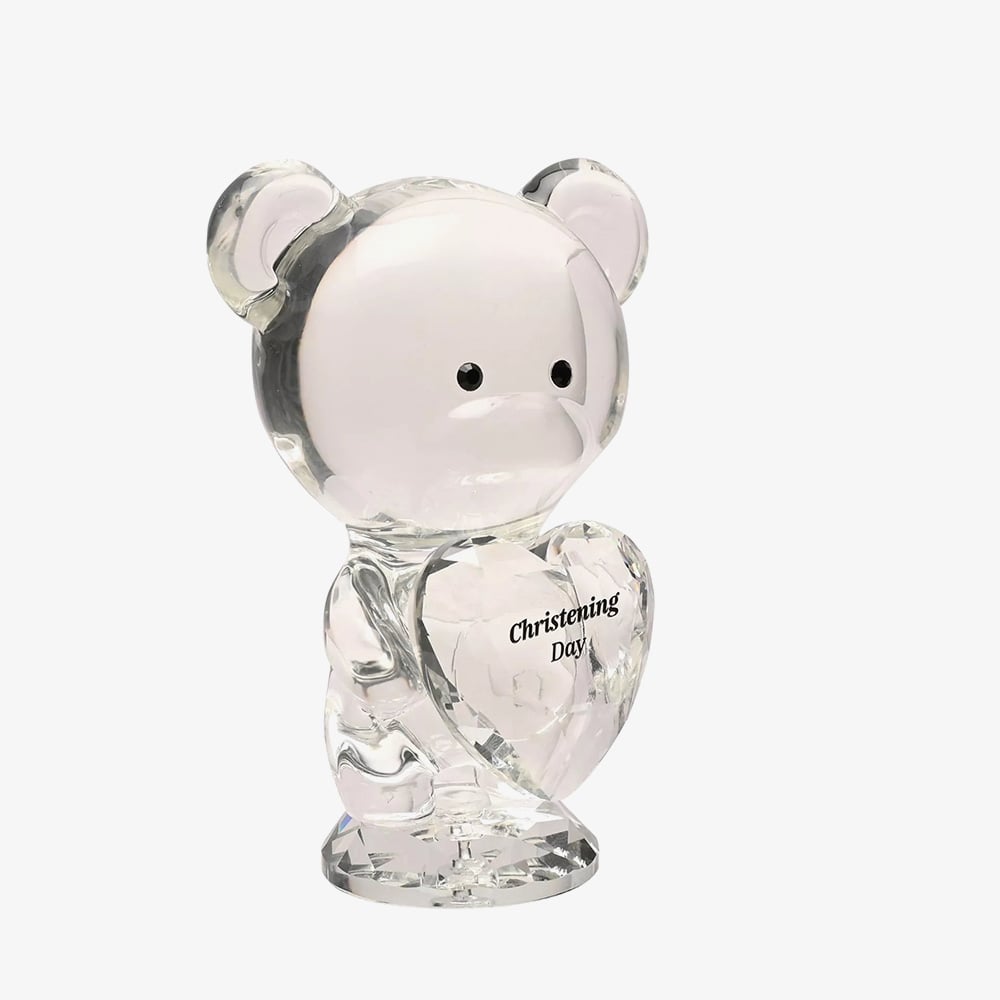 Crystocraft Crystal Bear Christening Day Gift SP3639