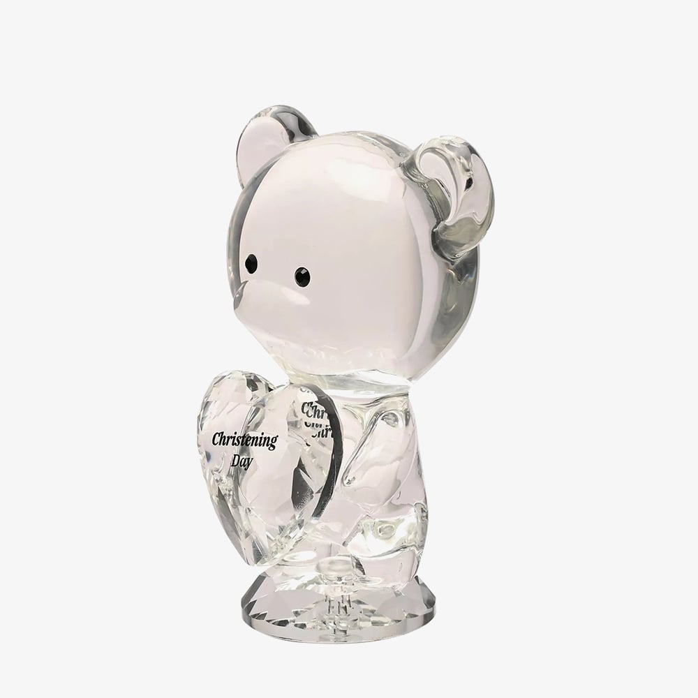 Crystocraft Crystal Bear Christening Day Gift SP3639