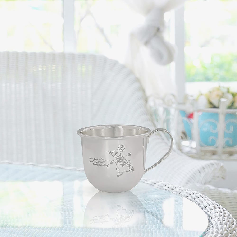 Peter Rabbit Silver Plated Baby Mug A32331
