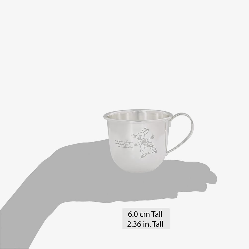 Peter Rabbit Silver Plated Baby Mug A32331