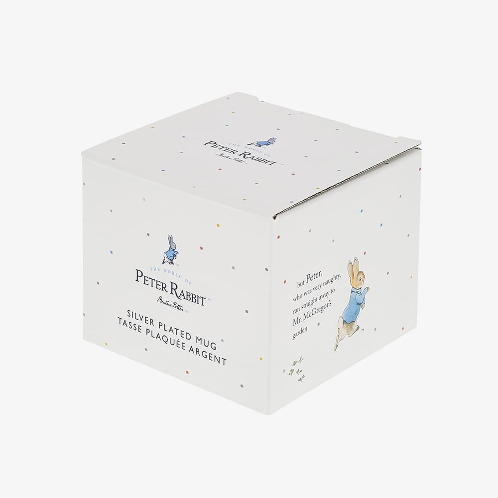 Peter Rabbit Silver Plated Baby Mug A32331