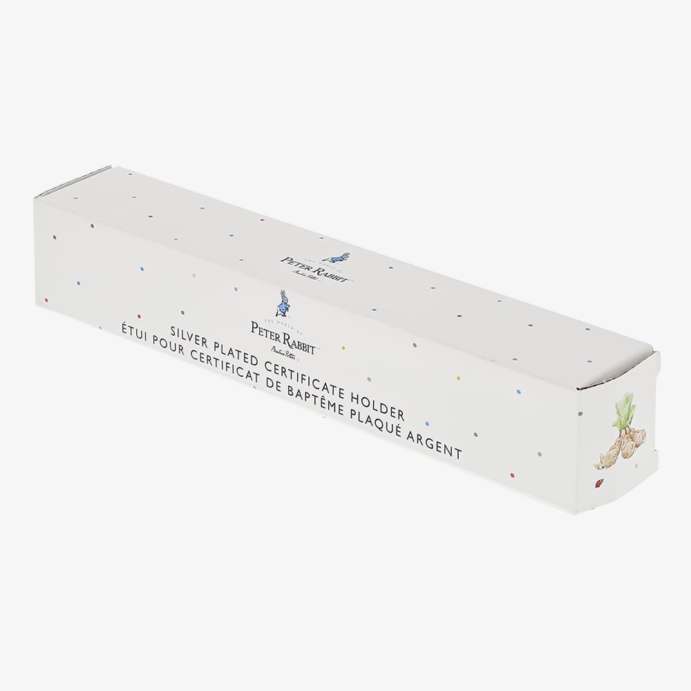 Peter Rabbit Silver Plated Certificate Holder A32332