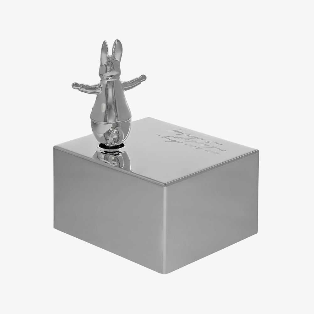 Peter Rabbit Silver Plated Musical Trinket Box A32334