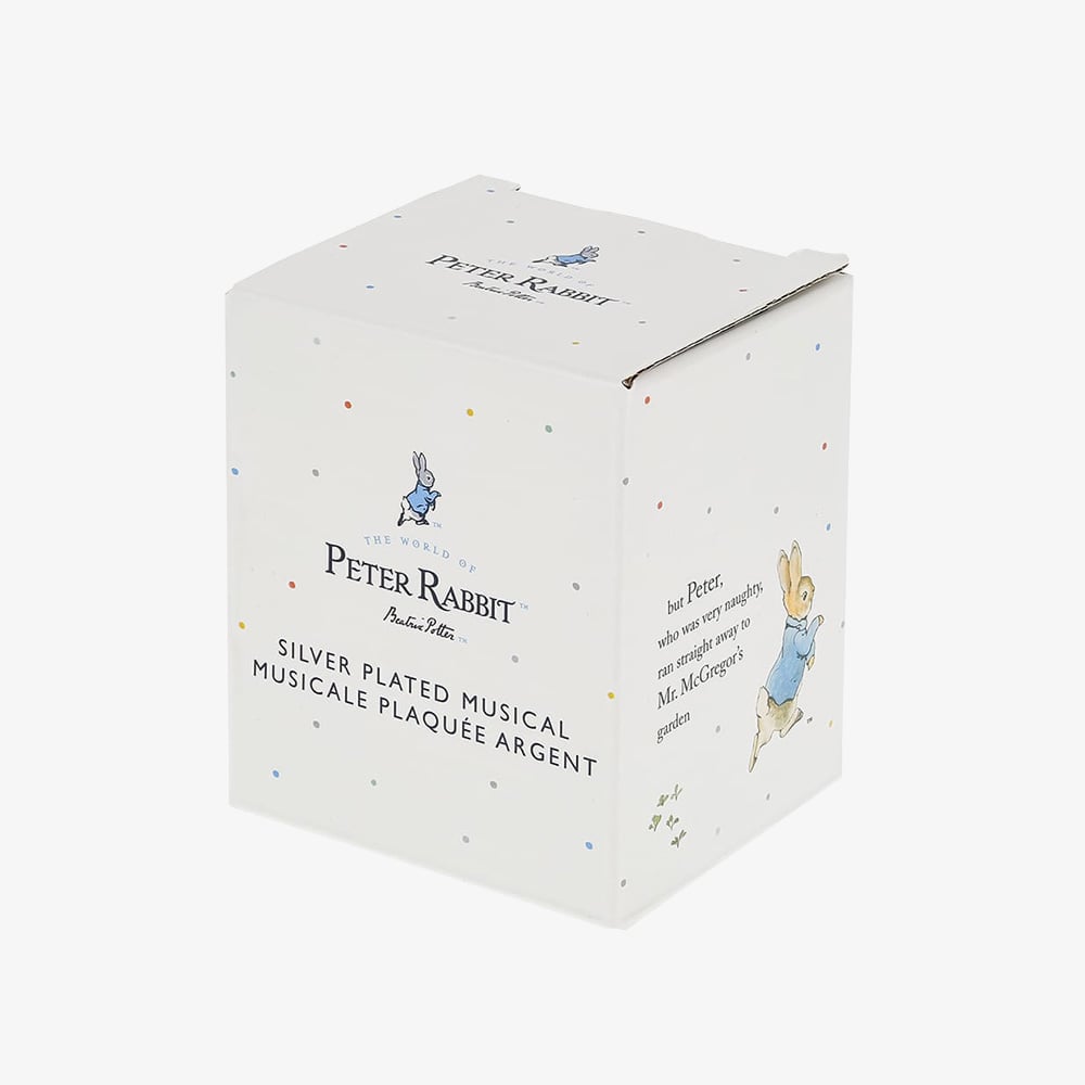 Peter Rabbit Silver Plated Musical Trinket Box A32334