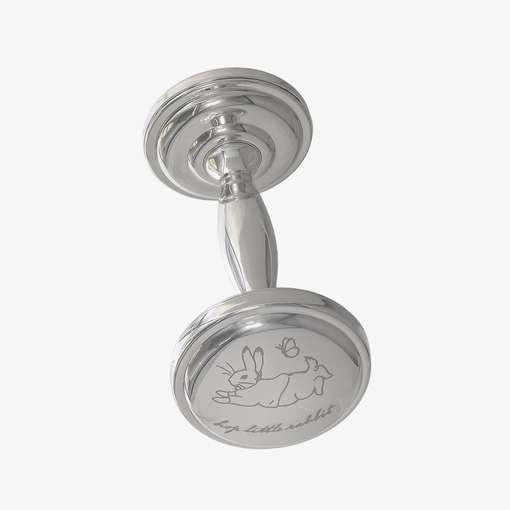 Peter Rabbit Silver Plated Baby Rattle Gift A32350