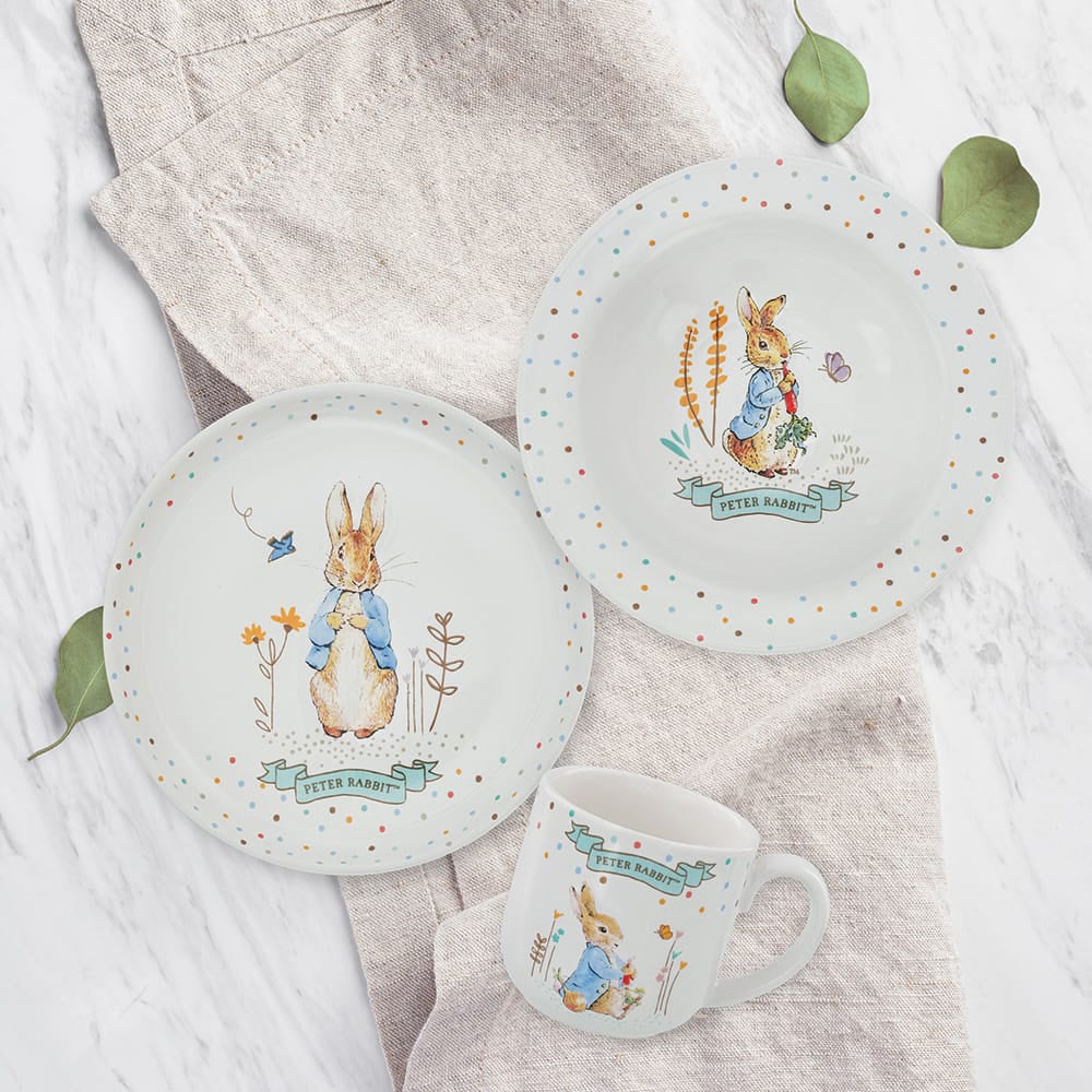 Peter Rabbit 3 Piece Ceramic Dinner Set A32390
