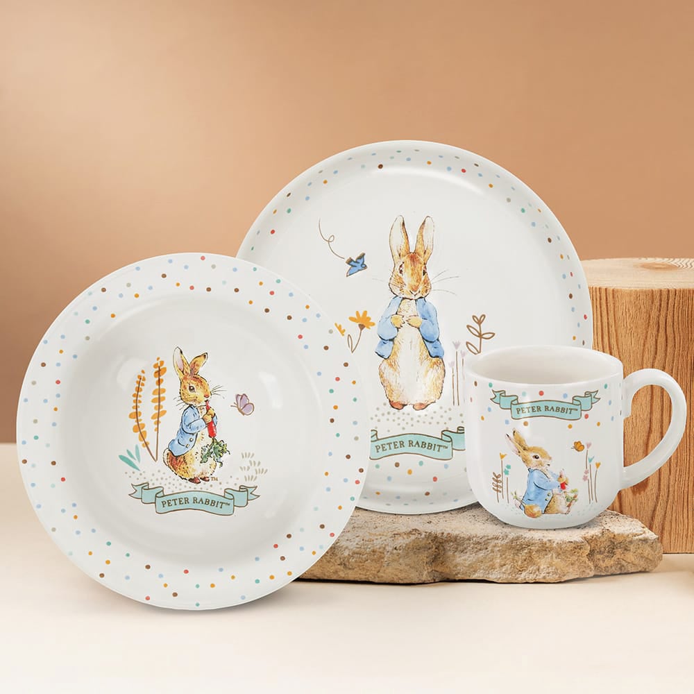 Peter Rabbit 3 Piece Ceramic Dinner Set A32390