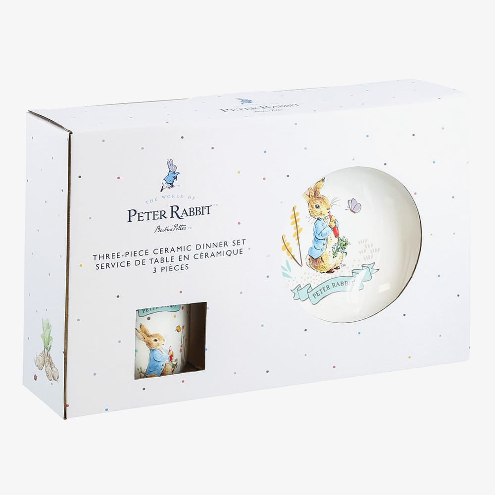 Peter Rabbit 3 Piece Ceramic Dinner Set A32390