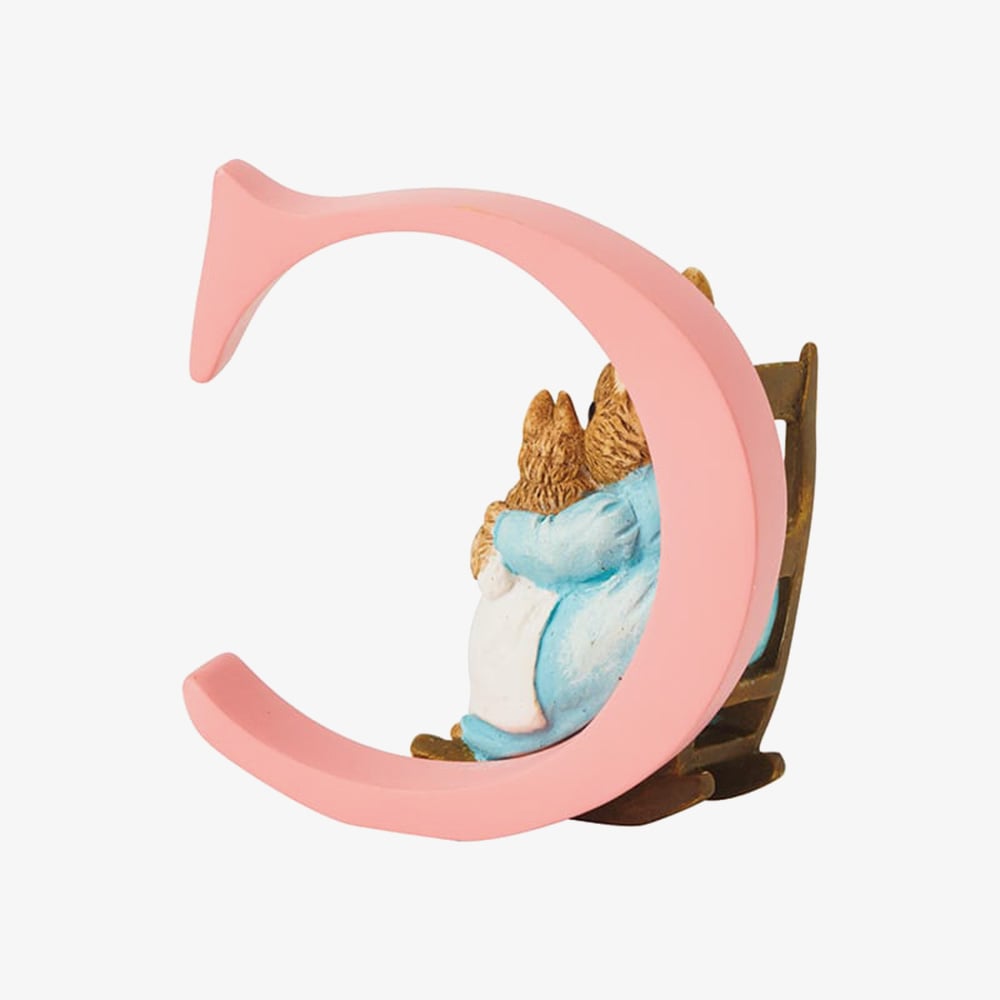 Peter Rabbit Decorative Mrs Rabbit & Bunnies Letter C A4995