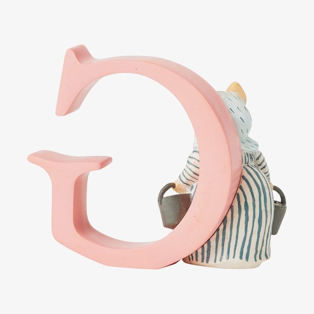 Peter Rabbit Decorative Aunt Pettitoes Letter G A4999