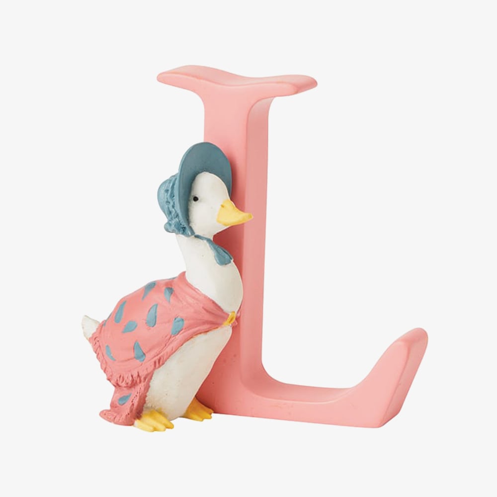 Peter Rabbit Decorative Jemima Puddle-Duck Letter L A5004