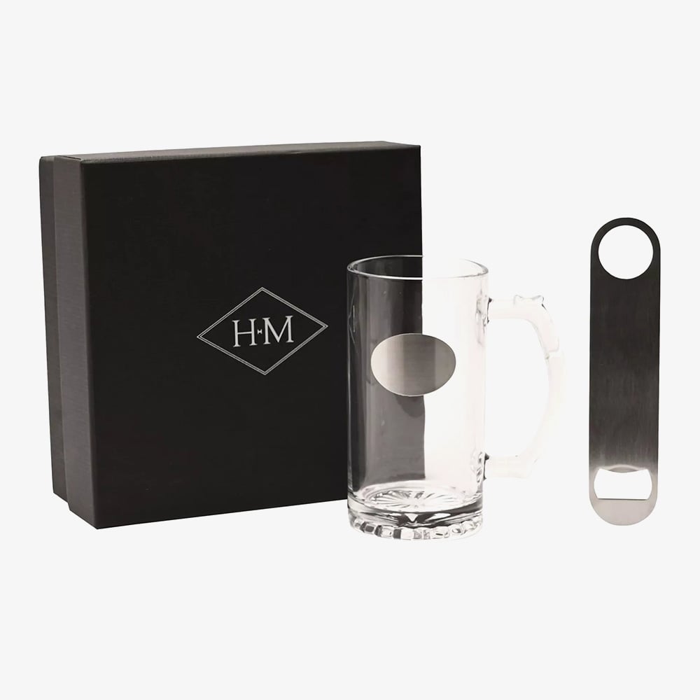 Harvey Makin Engravable Tankard And Bottle Opener Set HM2743