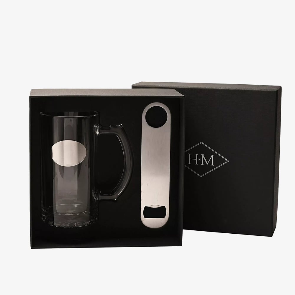 Harvey Makin Engravable Tankard And Bottle Opener Set HM2743