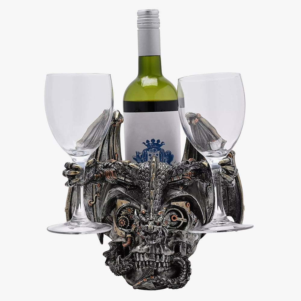 Juliana Mystic Legends Steampunk Wine And Glass Holder 69686