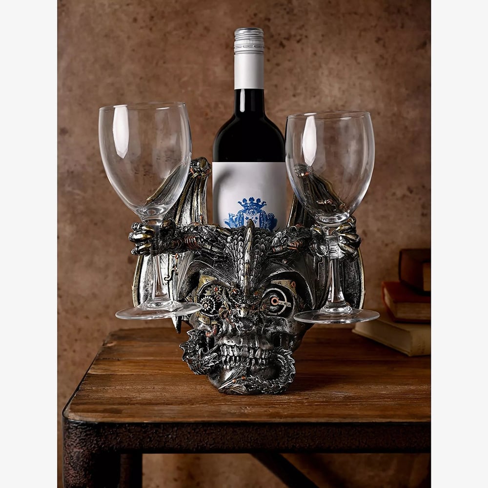 Juliana Mystic Legends Steampunk Wine And Glass Holder 69686