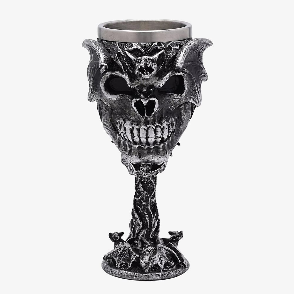 Mystic Legends Skull And Bat Goblet Gift 69693