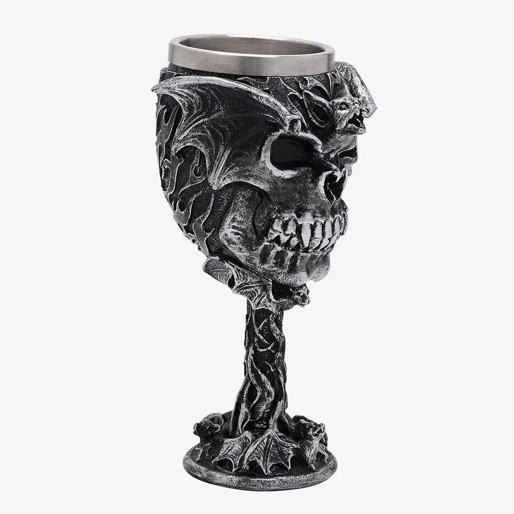 Mystic Legends Skull And Bat Goblet Gift 69693