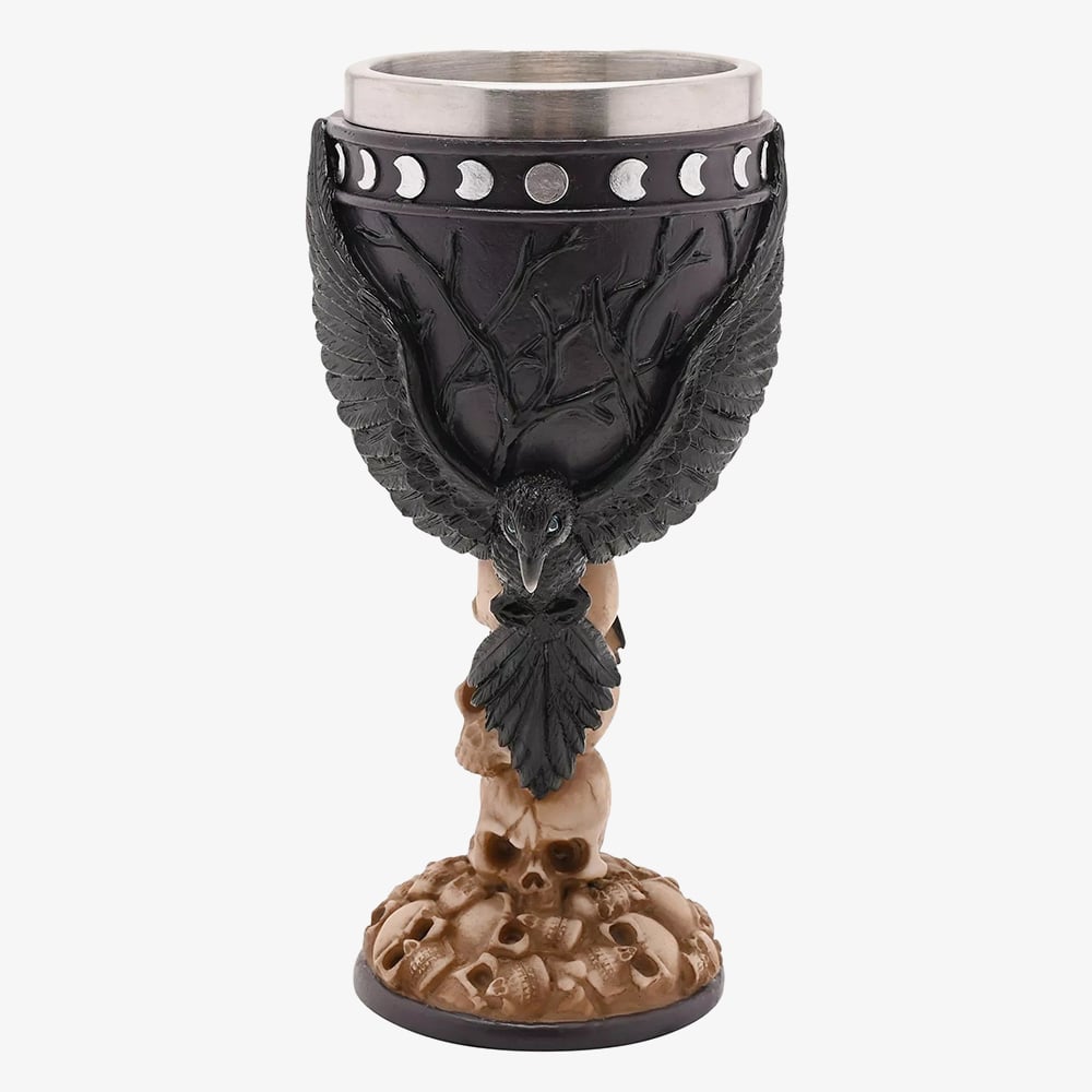 Mystic Legends Crow And Skulls Goblet Gift 69716