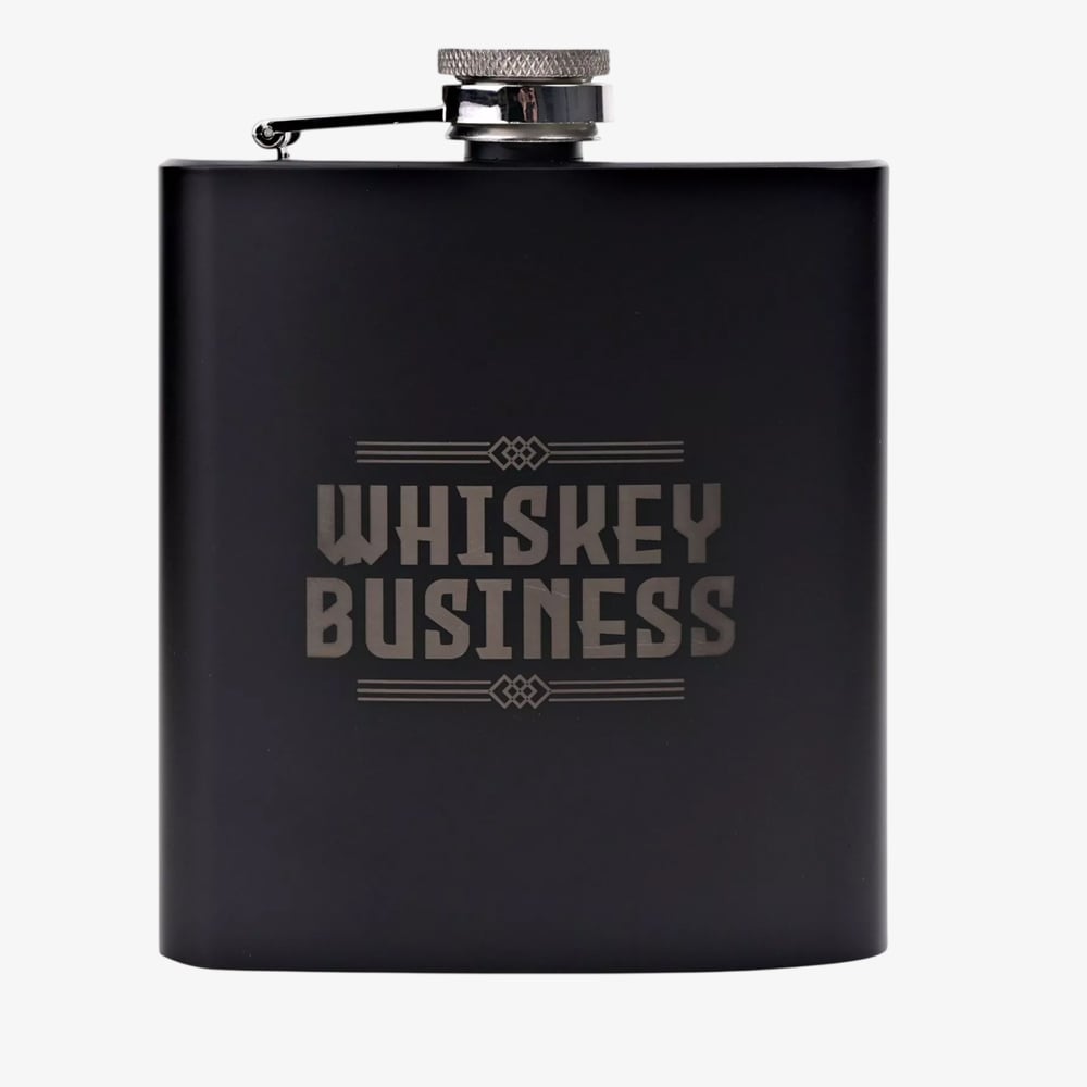 Harvey Makin Matte Black 6Oz Hip Flask With Funnel HM2491